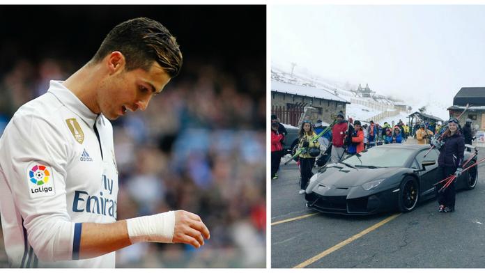 Strach o Ronalda! Vzal přítelkyni na lyže, domů je ale vezla sanitka!