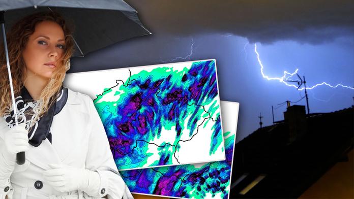 PŘEDPOVĚĎ POČASÍ: Mějte připravený deštník. Česko zasáhnou BOUŘKY a DÉŠŤ