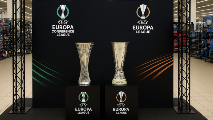 Trofeje pro šampióna Konferenční a Evropské ligy budu k vidění i v Česku
