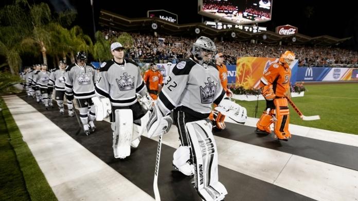 OBRAZEM: Když se hraje NHL v Kalifornii pod palmami