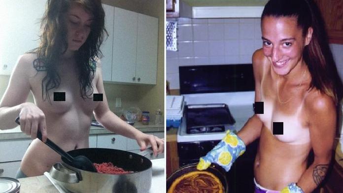 Nový trend v kuchyni: Ženy vaří nahé a sexy fotky dávají na Facebook