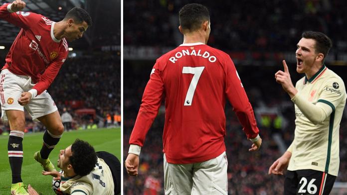 Zbláznil se? Ronaldo kopal do hráče na zemi, červené se vyhnul