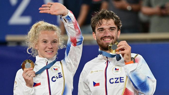 Zlatý pár Kateřina Siniaková a Tomáš Macháč