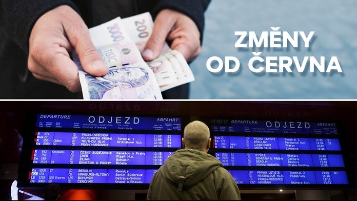 ZMĚNY OD ČERVNA: Víc peněz pro lidi v exekuci a jiné jízdní řády