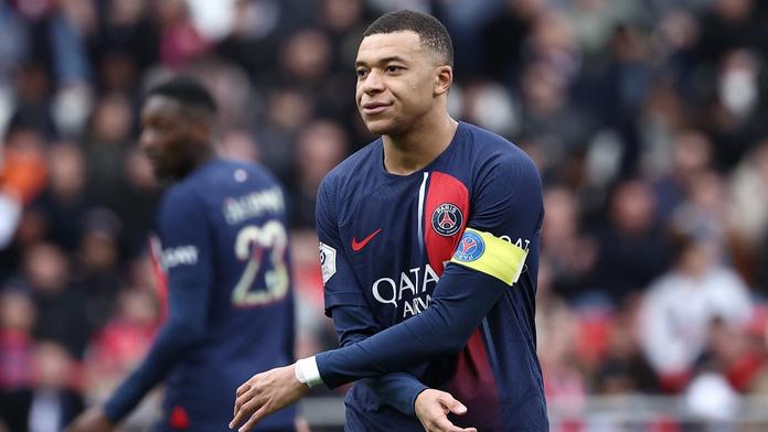Kylian Mbappé v zápase proti Remeši