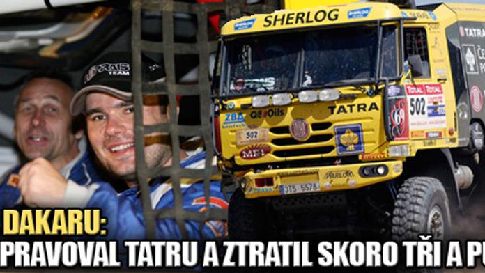 DAKAR: Loprais opravoval tatru a ztratil skoro tři a půl hodiny
