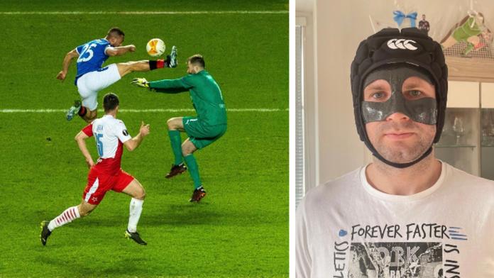 To je bojovník! Gólman Kolář vyráží do akce proti Arsenalu