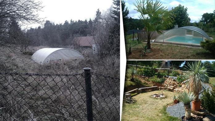 PROMĚNA SVÉPOMOCÍ: Ze zanedbané zahrady je exotický ráj