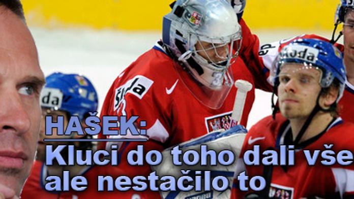 Hašek: Kluci do toho dali všechno, ale nestačilo to