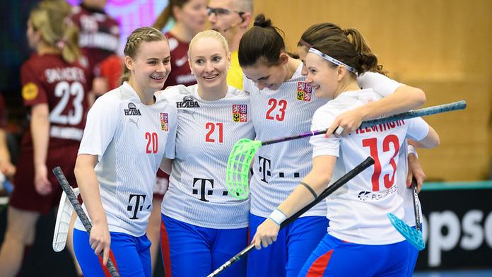 České florbalistky deklasovaly Lotyšsko, pět gólů nasázela Řepková