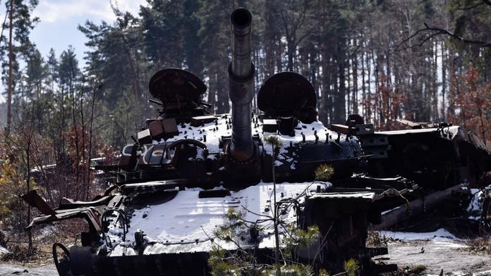 Zničený tank