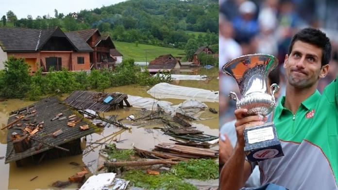 Djokovič je charakter! Ty peníze jsou pro vás, vzkázal zaplavenému Srbsku