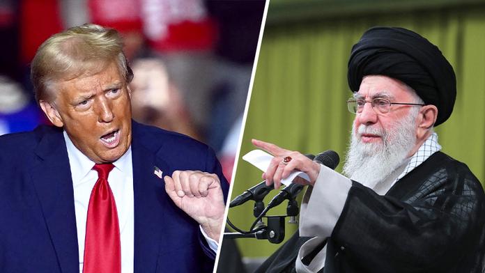 Donald Trump a Sajjid Alí Chameneí