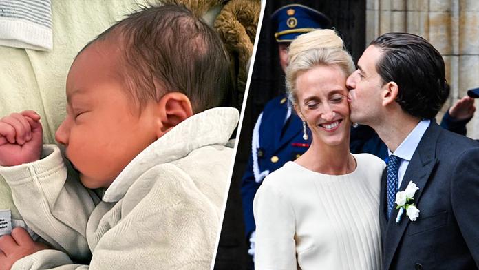 Belgická princezna Maria Laura, William Isvy a syn Albert