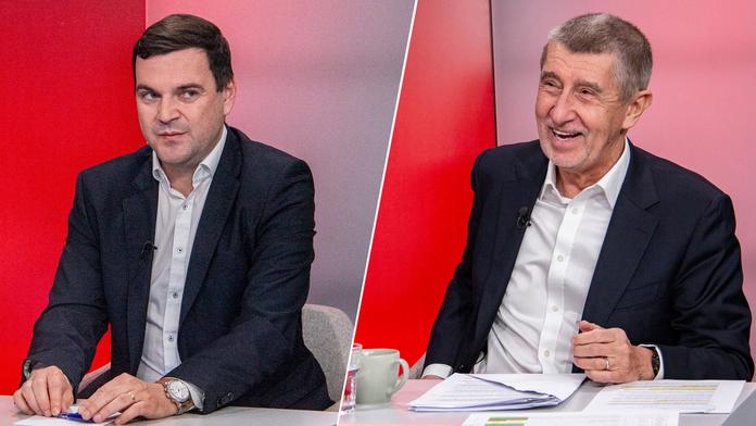 Petr Macinka (AUTO) a Andrej Babiš (ANO)