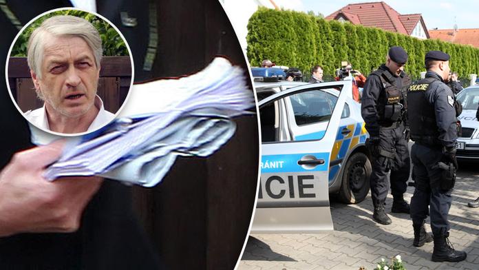 FOTO JAKO DŮKAZ: Tajemná lejstra! Tohle si policie odnesla z Uhříněvsi