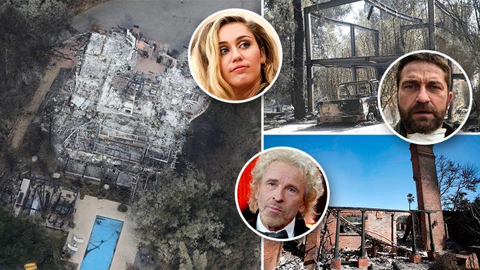 Luxusní sídla holywoodských hvězd lehla popelem. Tohle zbylo