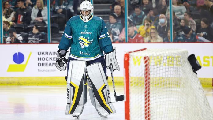 Petr Čech v dresu týmu Belfast Giants