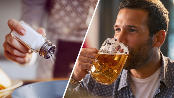 Sůl a pivo při obědě? Chyba, varují lékaři. Prozradili, co to s lidmi dělá