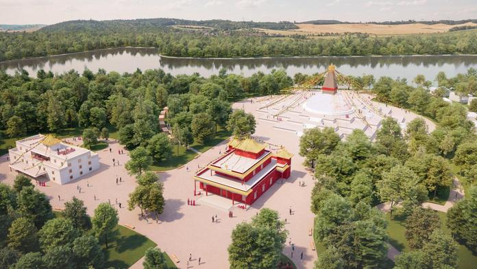U Kladna má vyrůst stavba buddhistů, přiláká věřící z celého světa