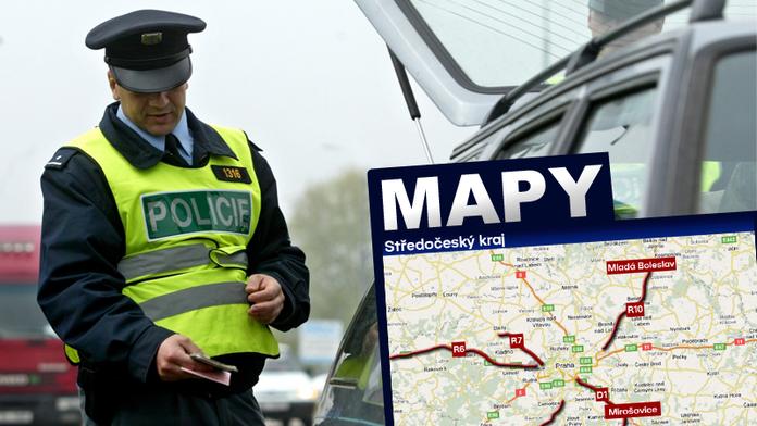 STOVKY POLICISTŮ číhají na řidiče. Víme kde a MÁME MAPY!