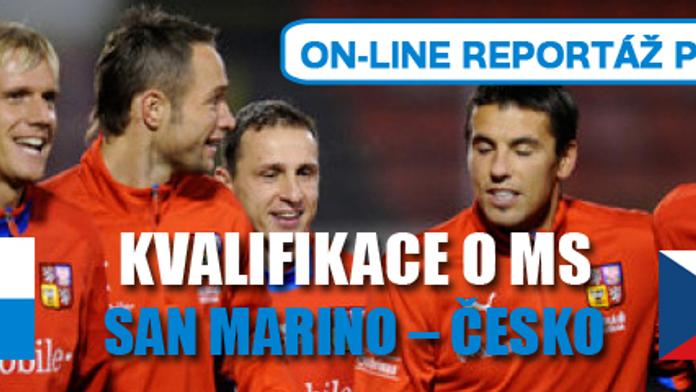 ON-LINE reportáž: San Marino - Česko 0:3