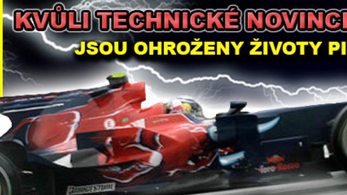 VAROVÁNÍ: Technická novinka ohrožuje životy pilotů F1