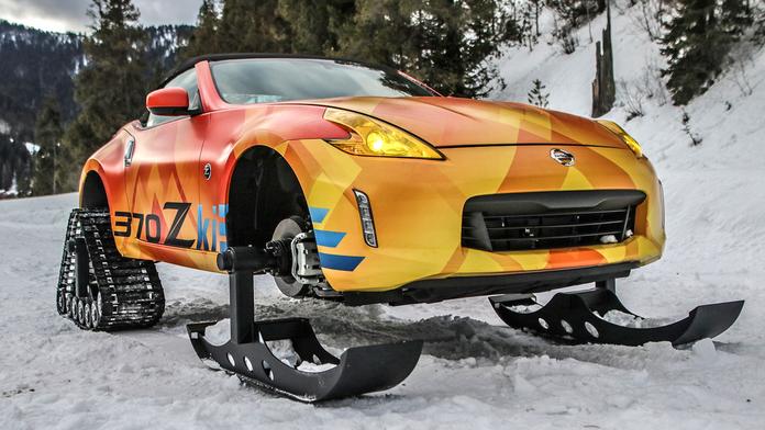 Sněžné monstrum: Nissan ukázal nadupanou hračku 370Zki