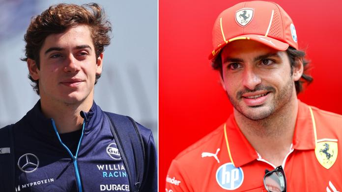 Franco Colapinto (vlevo) a Carlos Sainz
