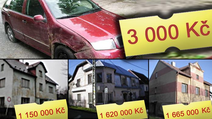 VELKÝ POLICEJNÍ VÝPRODEJ! Škoda FABIA za 3 tisíce, pozemek za 44 tisíc!