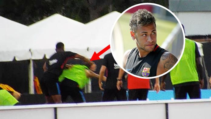 VIDEO: Neymarovi ruply nervy! Porval se spoluhráčem na tréninku
