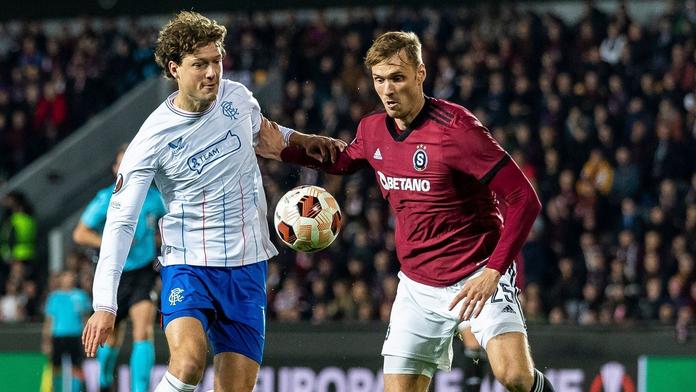 Spartě dobrý výkon gólovou radost nepřinesl. S Rangers hrála bez branek