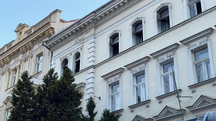 Požár bytu v pražském Bubenči