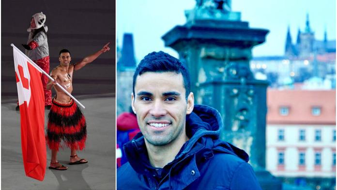 Oblíbený vlajkonoš ze ZOH: Před olympiádou se stavil i v Praze!