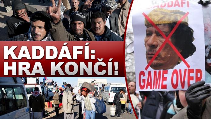 TYRAN Kaddáfí končí! Připravuje letadlo k úprku!