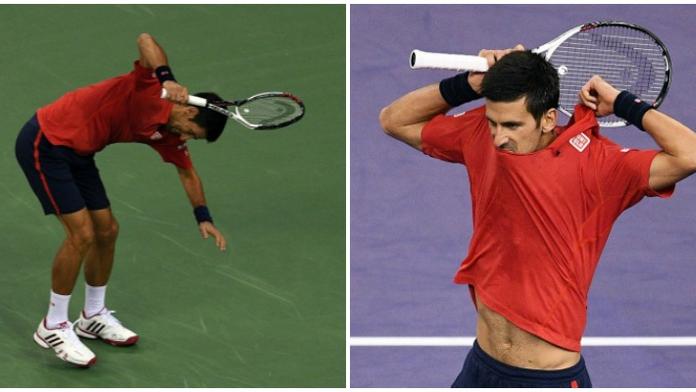 Roztřískaná raketa, rozervané triko! I kliďas "Djoker" ztratí nervy