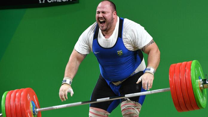 Brazilský vzpěrač Fernando Reis