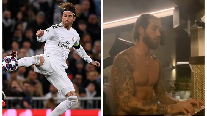 Nový talent! Místo drsných faulů hraje Sergio Ramos procítěně na piano