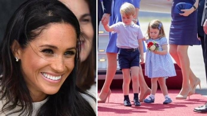 George a Charlotte milují tetu Meghan. Tímto trikem si je získala