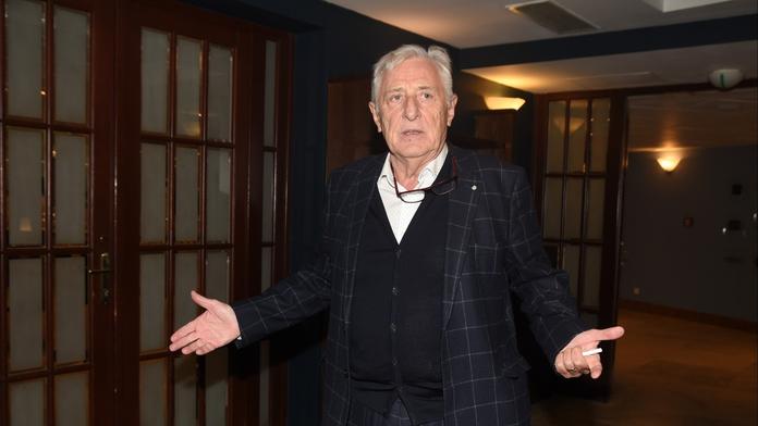 Karel Heřmánek na oslavě 30. sezony Divadla Bez zábradlí