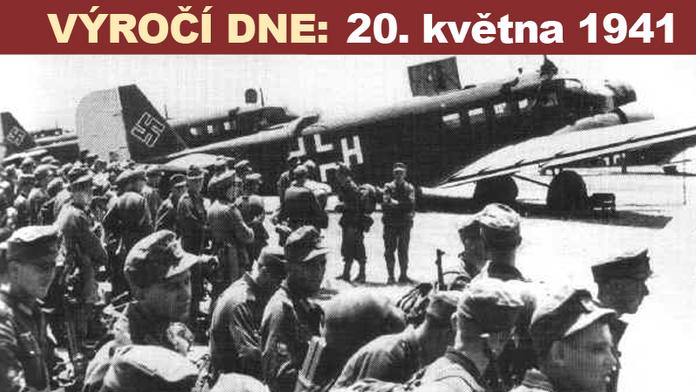 Invaze na Krétu - němečtí parašutisté v akci