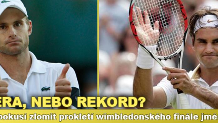 Federer bude útočit na rekord, Roddick na první wimbledonský triumf