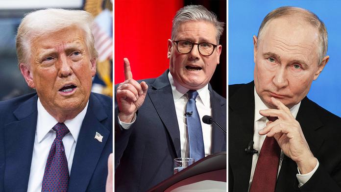 Donald Trump, Keir Starmer, Vladimir Putin