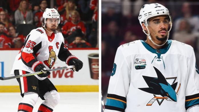 Erik Karlsson a Evander Kane
