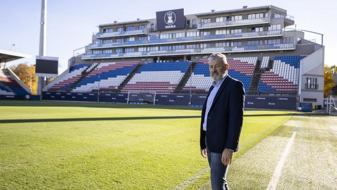 Pavel Hapal na stadionu Sigmy Olomouc