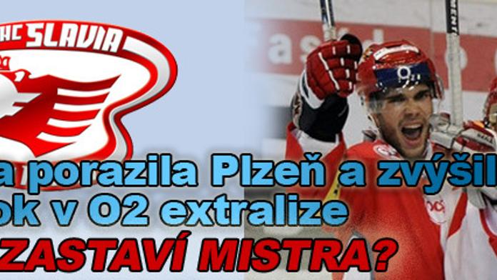 Hokejová Slavia přehrála ve šlágru Plzeň 4:2