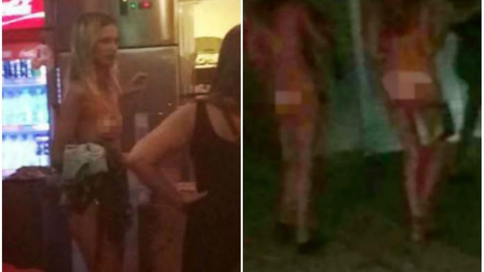 Turistky vyrazily na nákup nahé. Ostatní si je zvědavě fotili
