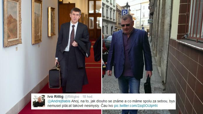 Ahoj. Nemusel bys plácat takové nesmysly, vzkázal Rittig Babišovi