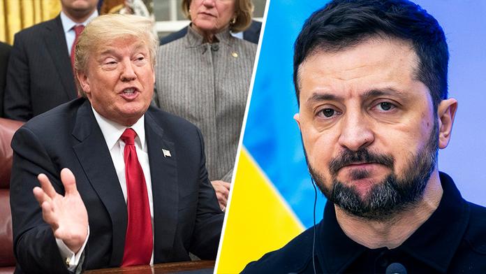 Donald Trump a Volodymyr Zelenskyj