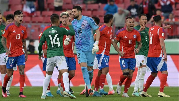 Chile Bolívie fotbal Vargas